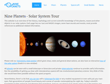 Tablet Screenshot of nineplanets.org
